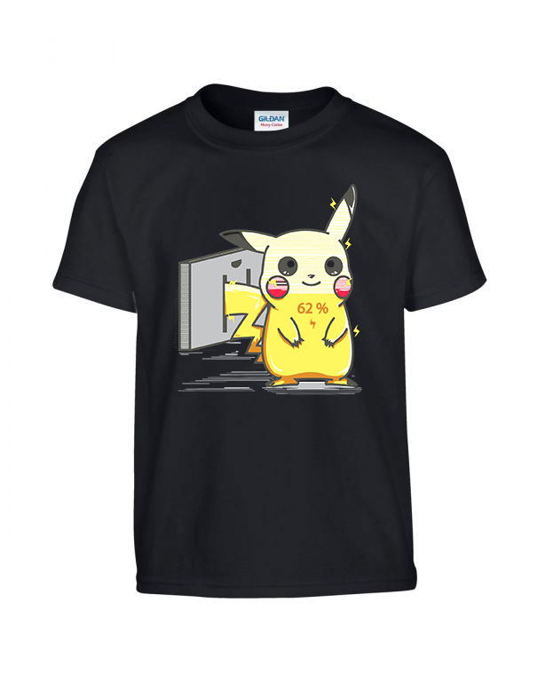 pikachu pokmon töltés Fekete Gyerek Póló