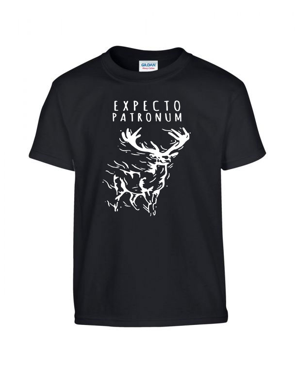 expecto patronum harry potter szarvas Fekete Gyerek Póló