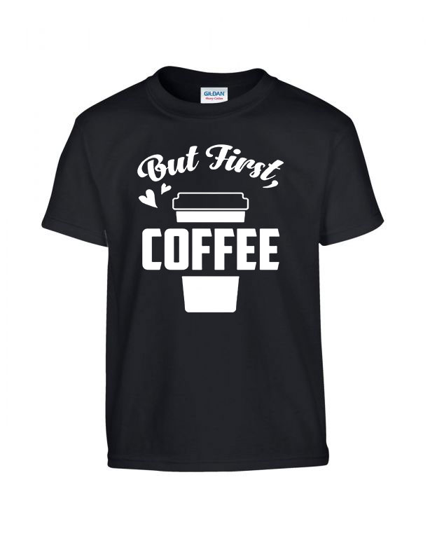 coffee kávé Fekete Gyerek Póló