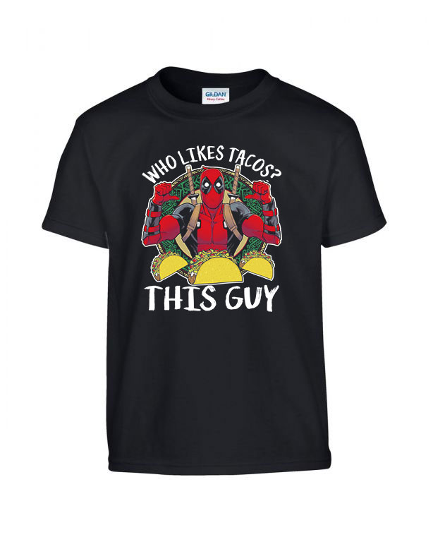 deadpool taco Fekete Gyerek Póló