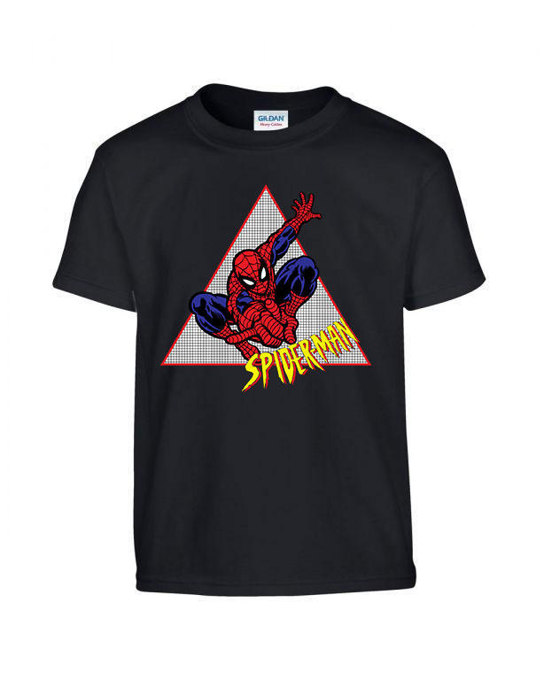 pókember spider man Fekete Gyerek Póló