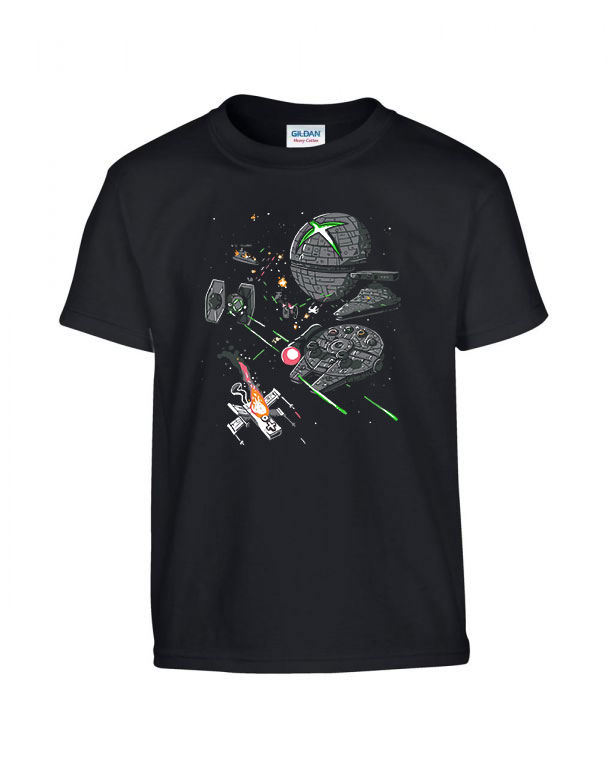 gamer konzolok console joystick star wars Fekete Gyerek Póló