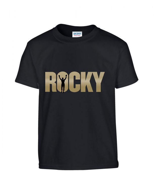 rocky Fekete Gyerek Póló