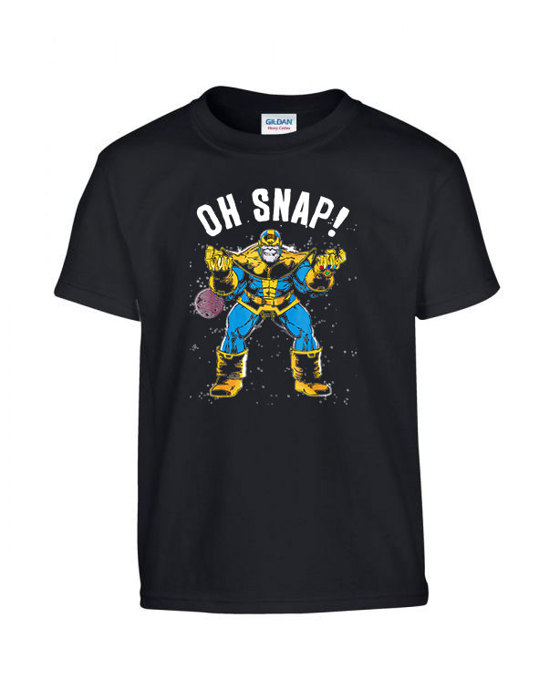 thanos avengers Fekete Gyerek Póló