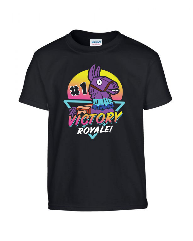 fortnite loot láma Fekete Gyerek Póló