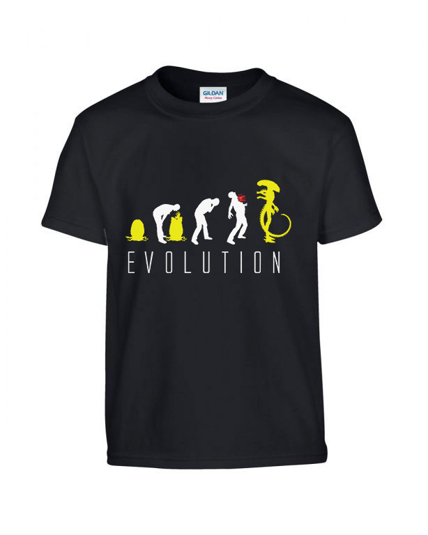 alien humor evolúció Fekete Gyerek Póló