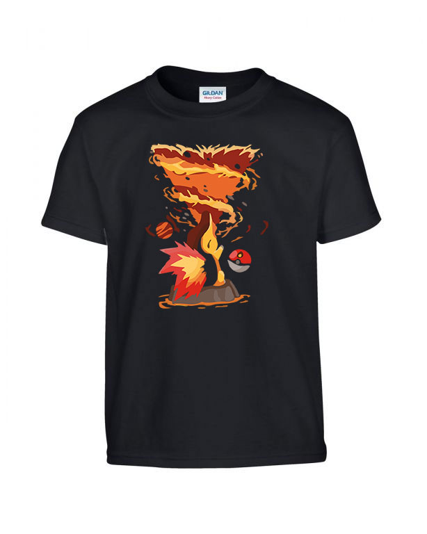 pokemon cyndaquil Fekete Gyerek Póló