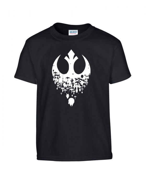 star wars lázadók Fekete Gyerek Póló