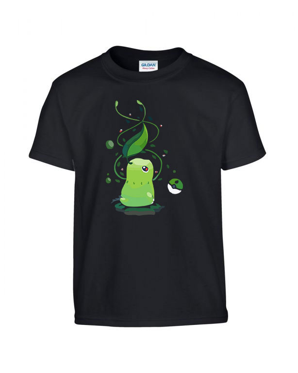 chikorita Fekete Gyerek Póló