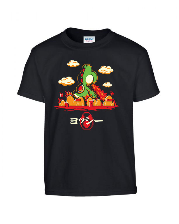 yoshi super mario Fekete Gyerek Póló