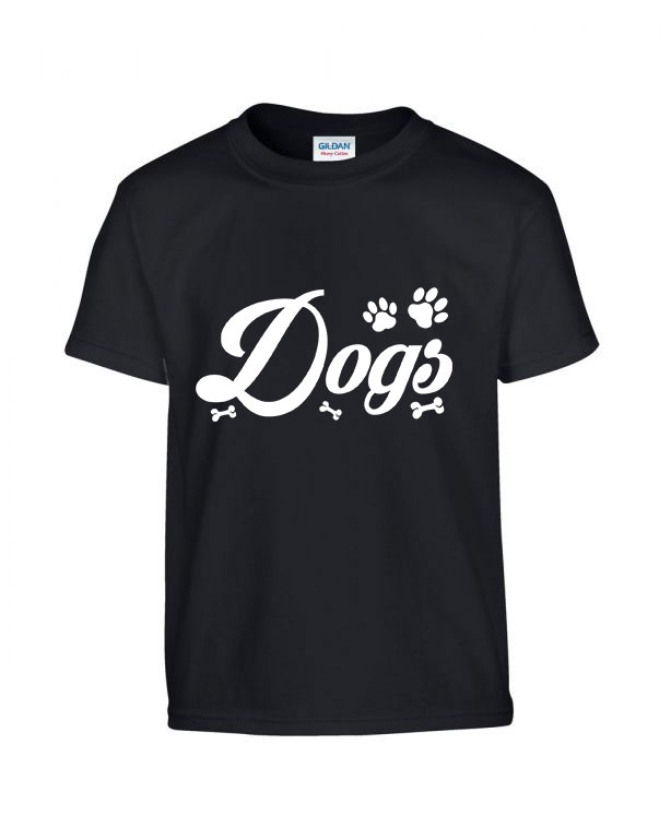 dogs kutya kutyás Fekete Gyerek Póló
