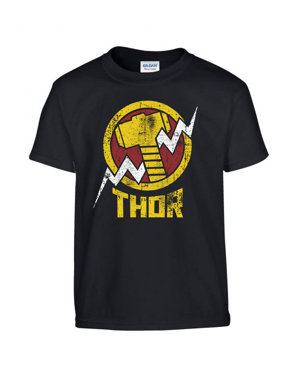 thor avengers Fekete Gyerek Póló