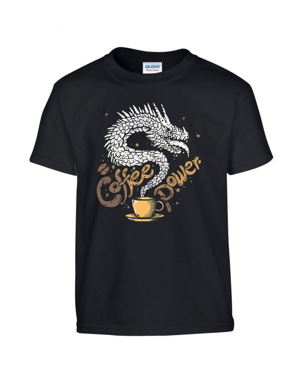 kávé coffee Fekete Gyerek Póló