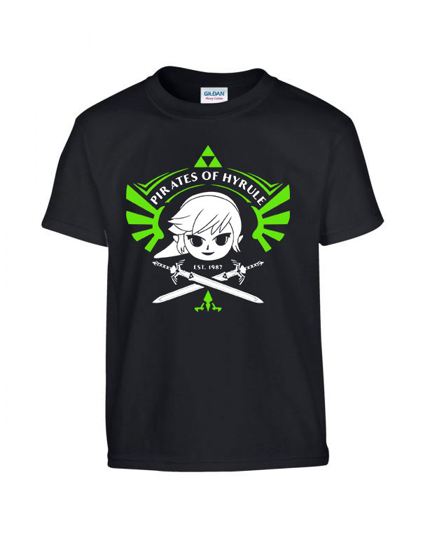 zelda link Fekete Gyerek Póló