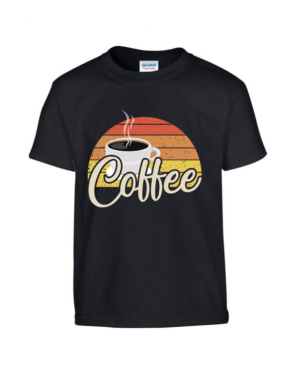 kávé coffee Fekete Gyerek Póló