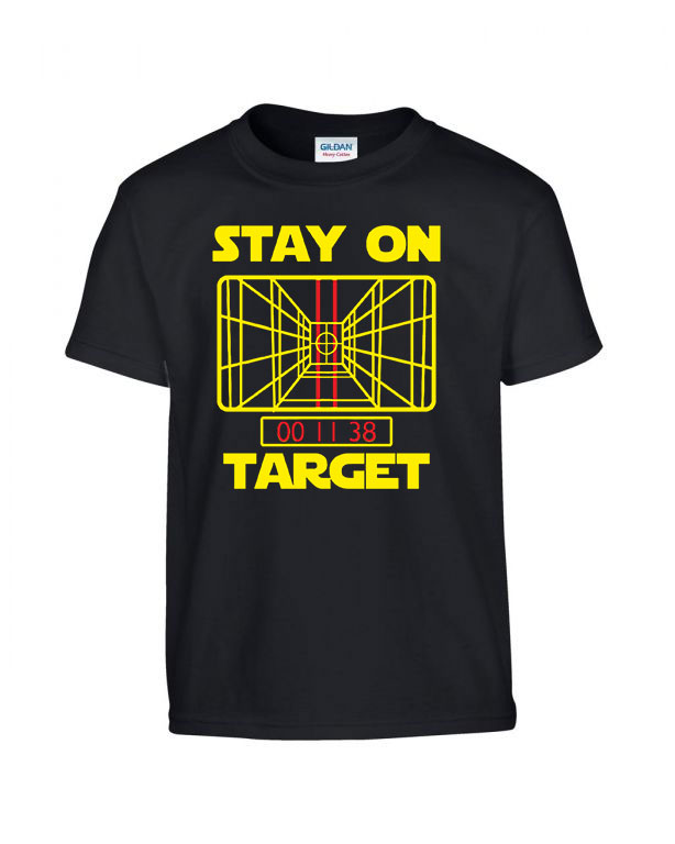 star wars stay on target  Fekete Gyerek Póló