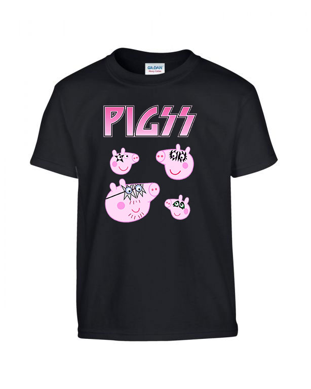 peppa malac peppa pig malacok Fekete Gyerek Póló
