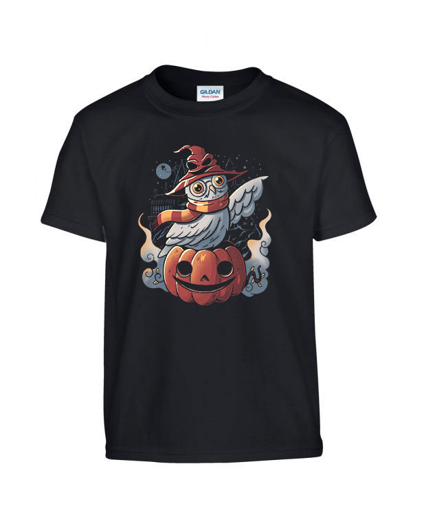 halloween hedvig bagoly Fekete Gyerek Póló