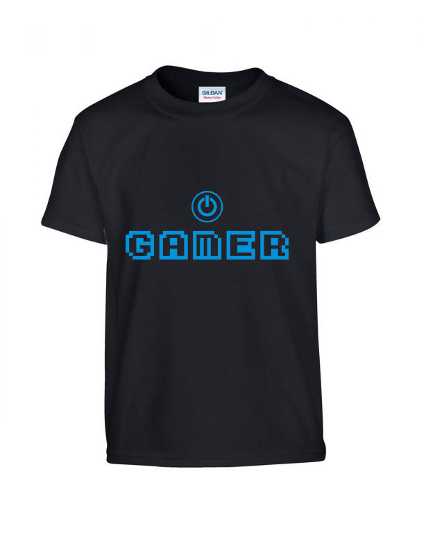 gamer Fekete Gyerek Póló