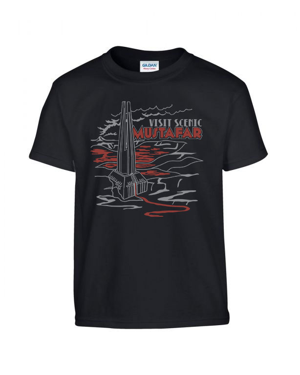 star wars mustafar Fekete Gyerek Póló