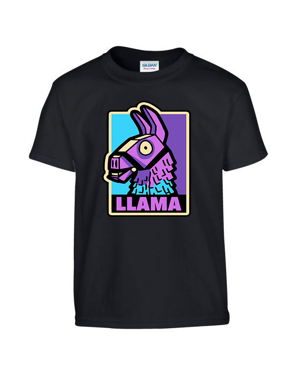 fortnite loot láma Fekete Gyerek Póló