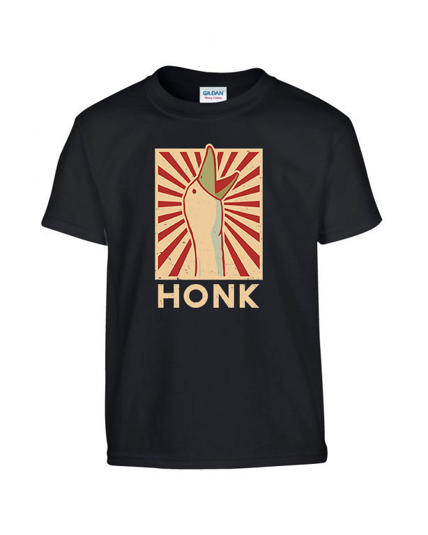 honk untilted goose game Fekete Gyerek Póló