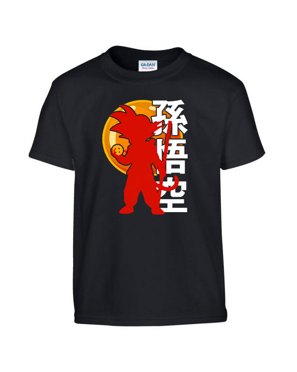 dragon ball son goku Fekete Gyerek Póló