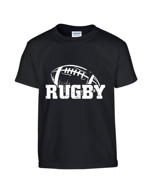 Rugby Fekete Gyerek Póló