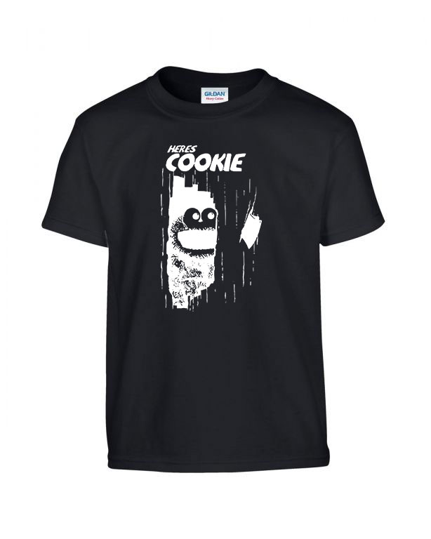 sütiszörny süti cookie Fekete Gyerek Póló
