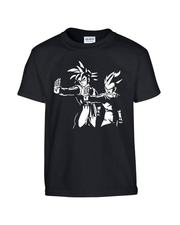 dragon ball vegeta son goku Fekete Gyerek Póló