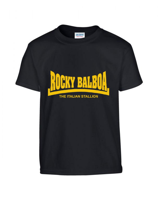 rocky balboa Fekete Gyerek Póló