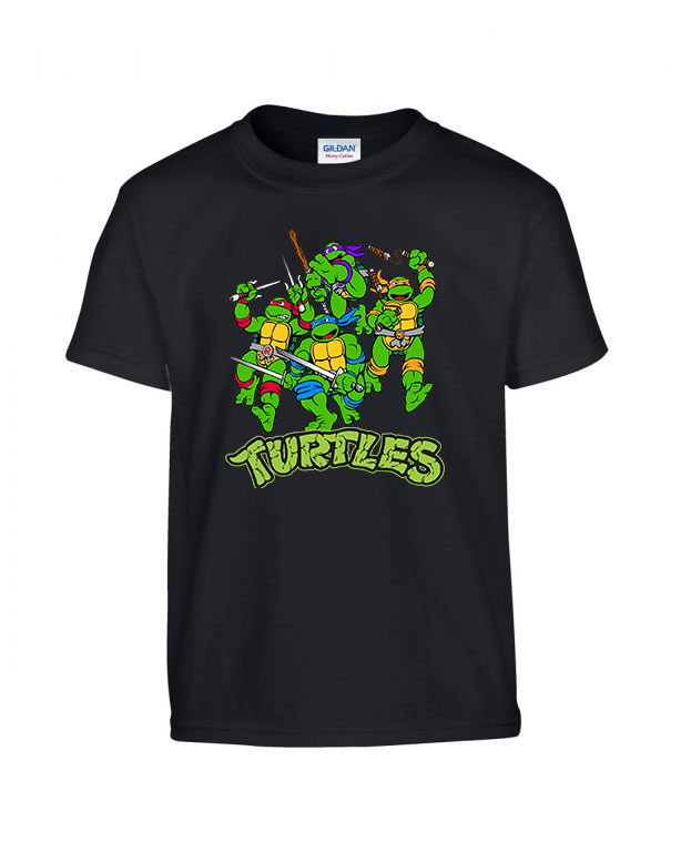 tini ninja teknőcök tmnt Fekete Gyerek Póló