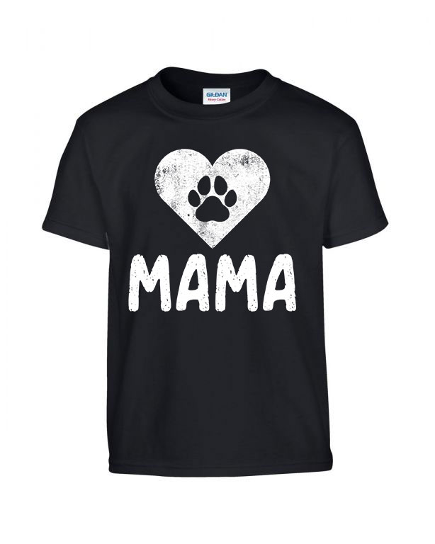 Dog Mama kutya kutyás Fekete Gyerek Póló