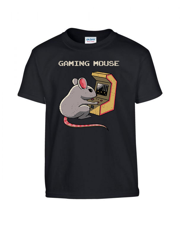 Gaming Mouse  Fekete Gyerek Póló