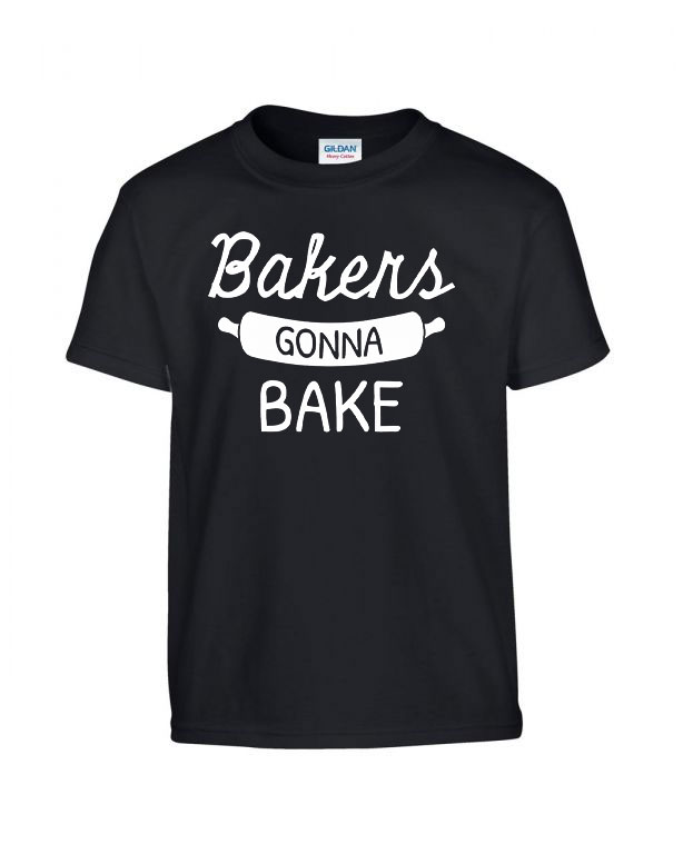 sütés cukrász bake baking Fekete Gyerek Póló