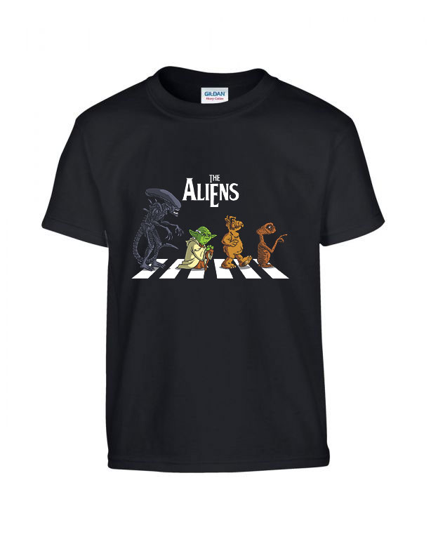 alien yoda alf et Fekete Gyerek Póló