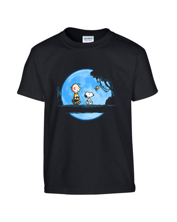 charlie brown snoopy Fekete Gyerek Póló