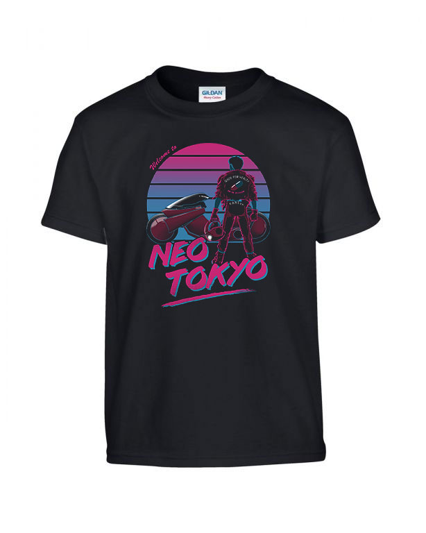 neo tokyo Fekete Gyerek Póló