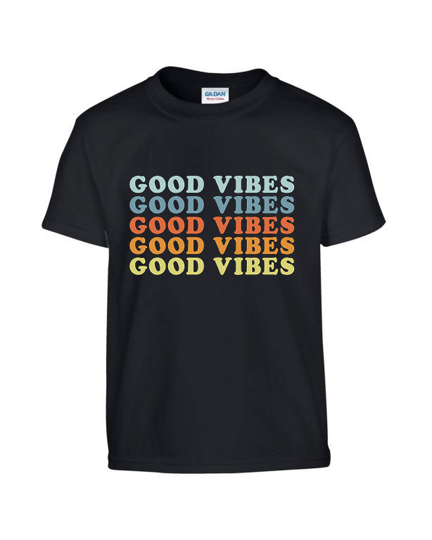good vibes  Fekete Gyerek Póló