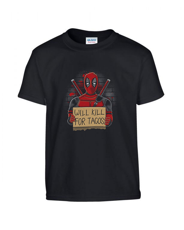 deadpool Fekete Gyerek Póló