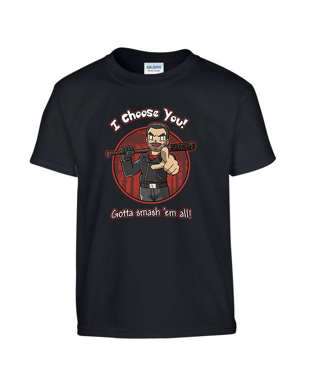 negan walking dead Fekete Gyerek Póló