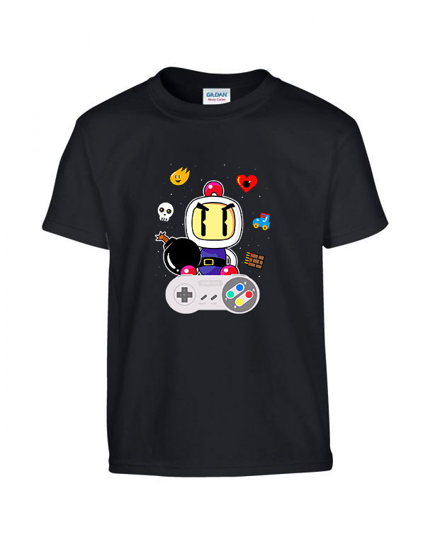 bomberman Fekete Gyerek Póló