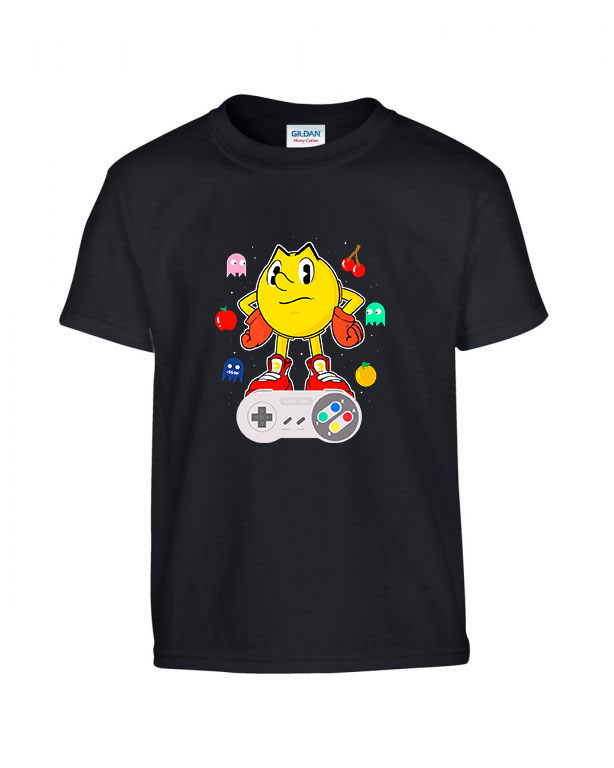 pacman Fekete Gyerek Póló