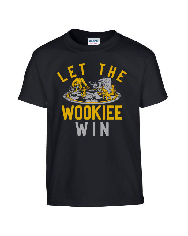 star wars wookie choowie chewbacca Fekete Gyerek Póló