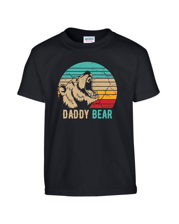 daddy bear apák napja apa apáknak Fekete Gyerek Póló