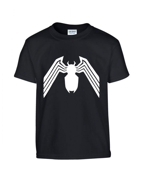 pókember spider man spider chest Fekete Gyerek Póló
