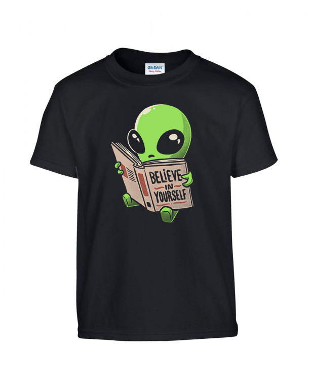 ufo believe in yourself Fekete Gyerek Póló