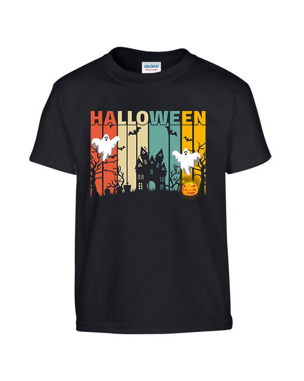 halloween Fekete Gyerek Póló