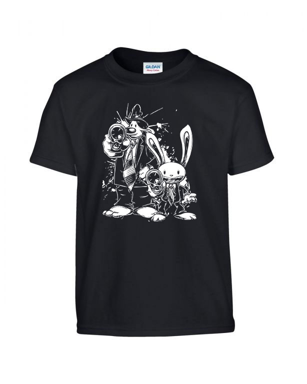 sam and max Fekete Gyerek Póló