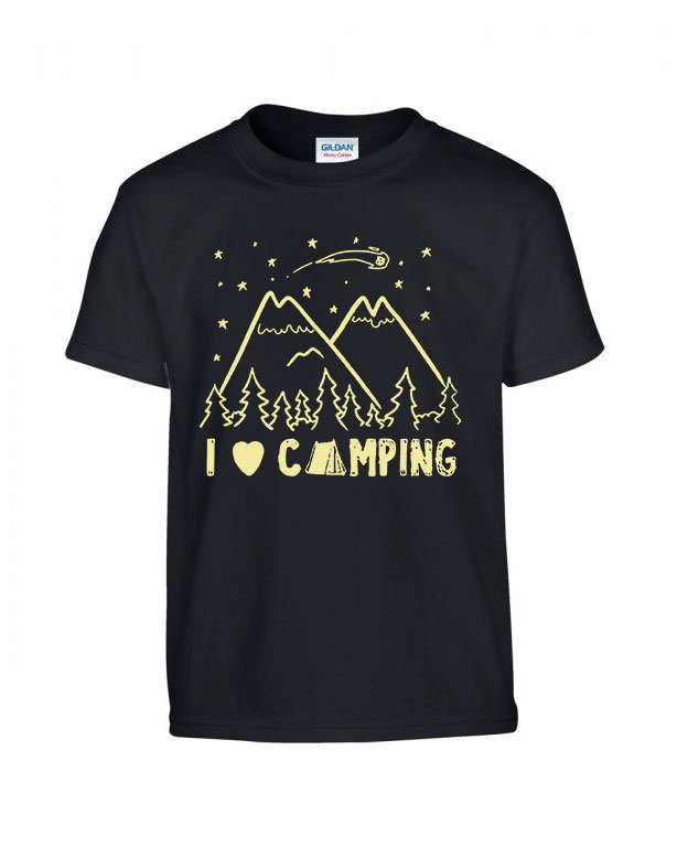 kempin camping Fekete Gyerek Póló